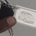 3D printed photo keychain